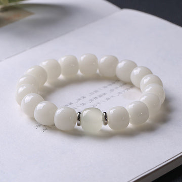 White Jade Wisdom Bead Series