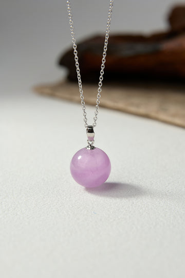 Colgante de amatista lavanda rosa
