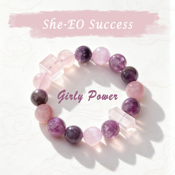 Poder Femenino - Éxito de She-EO | Pulsera de Cristal Única