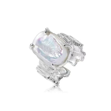 925 Sterling Silver Purifying Pearl Ring