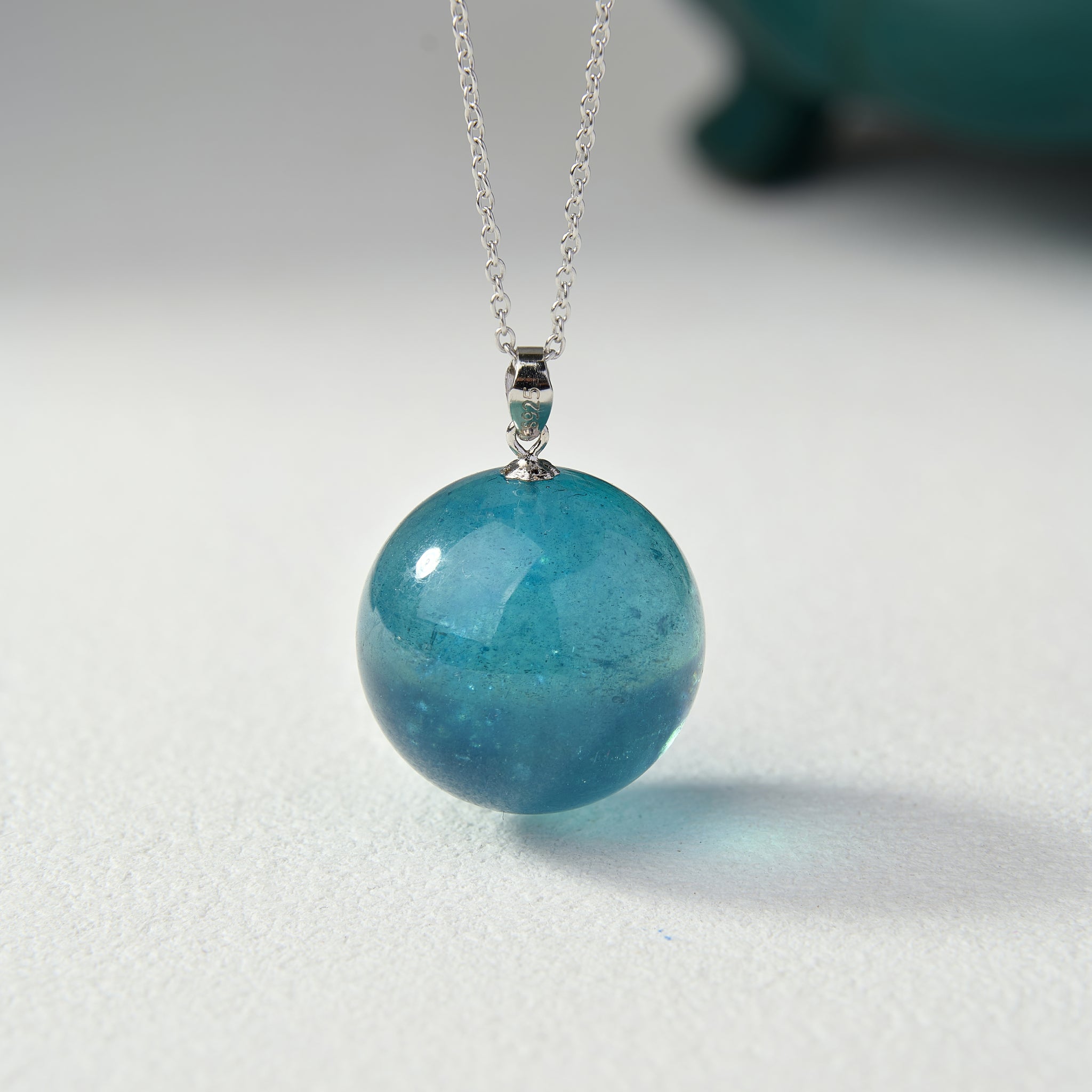 Aqua Essence Blue Crystal Pendant