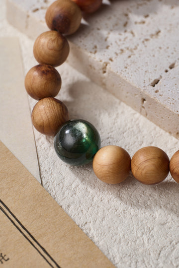 Enhancing Academic Success Thuja Sutchuenensis(Cliff Cypress) and crystal bracelet