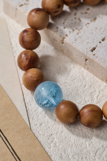 Boosting Career Prosperity Thuja Sutchuenensis(Cliff Cypress) and crystal bracelet