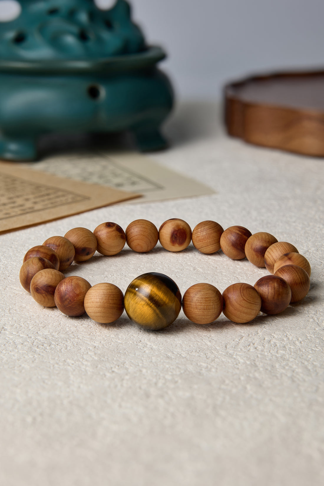 Guardian of Safety Thuja Sutchuenensis(Cliff Cypress) and  crystal bracelet