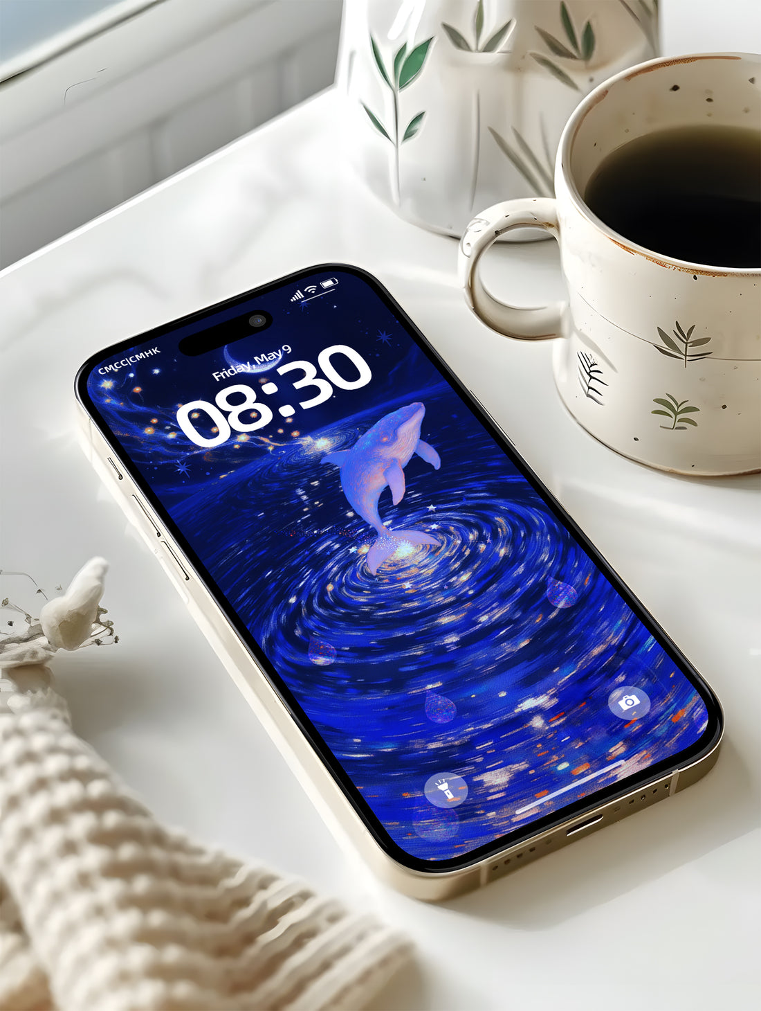 Feng Shui Digital Wallpaper – Element of Water-Lucky charm