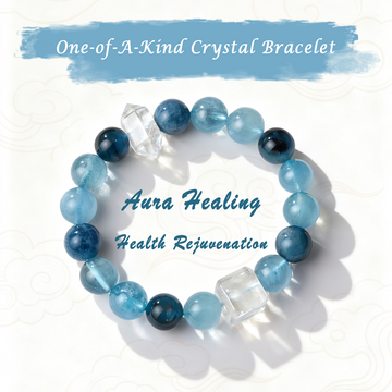 Sanación del Aura / Rejuvenecimiento de la Salud | Pulsera de Cristal Única