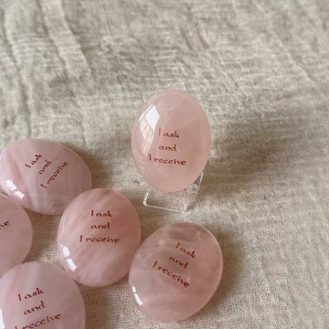 Positive Affirmation Natural Crystal Healing Set