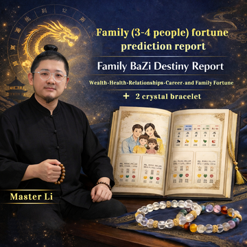 Family fortune telling report for 3-4 people +2 crystal bracelet
