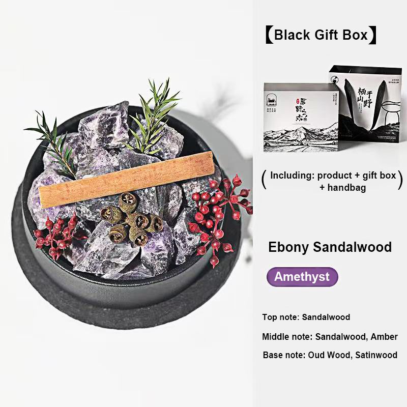 Themed aromatherapy blends meticulously combining the energy of natural crystals with harmonized fragrance