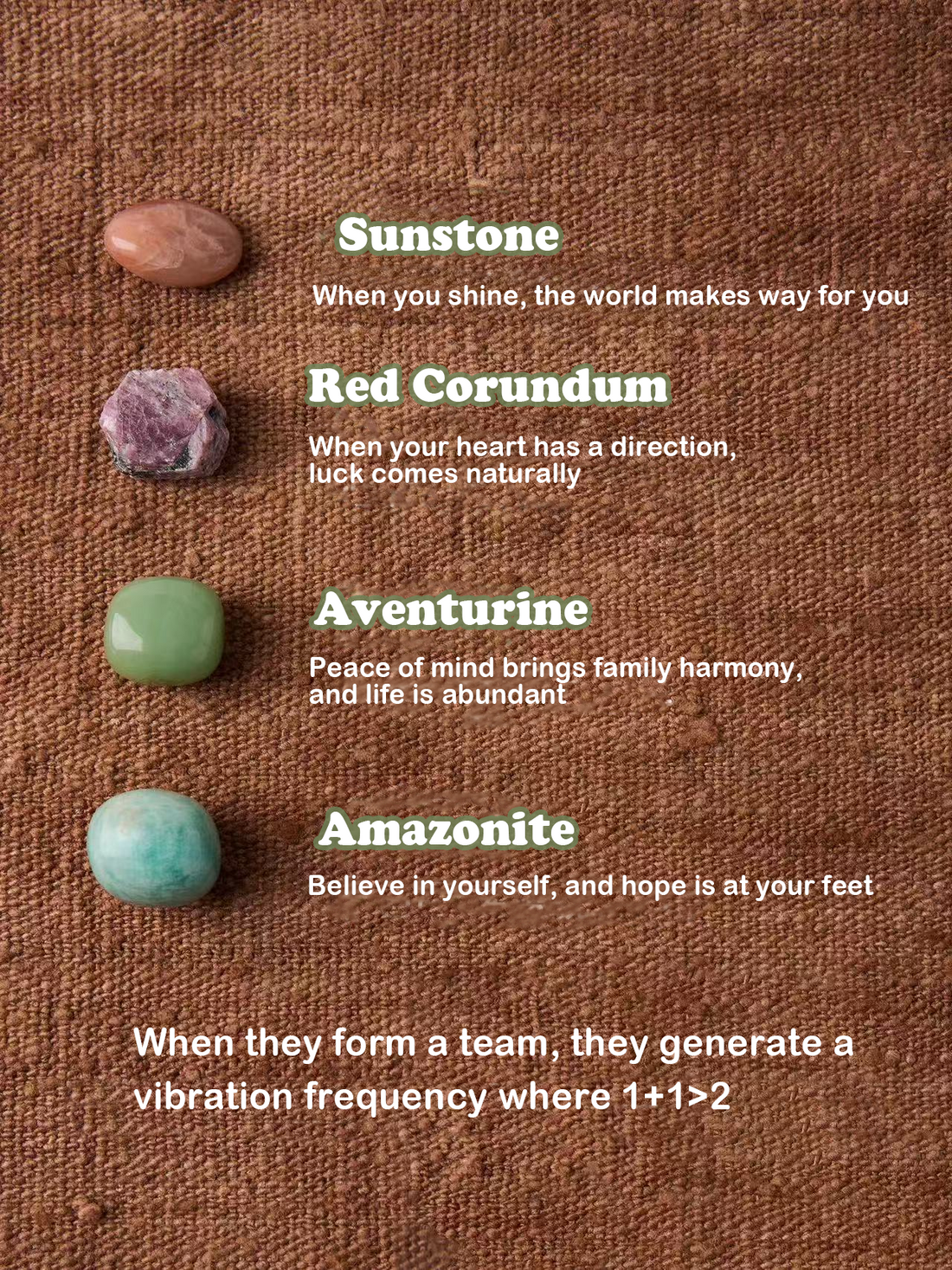 Four-Stone Energy Companion Set-For bringing good luck
