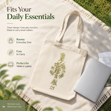 Talisman Canvas Tote Bag —— Carry Wealth, Carry Blessings, On the Go