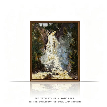 Forest Waterfall Feng Shui Painting