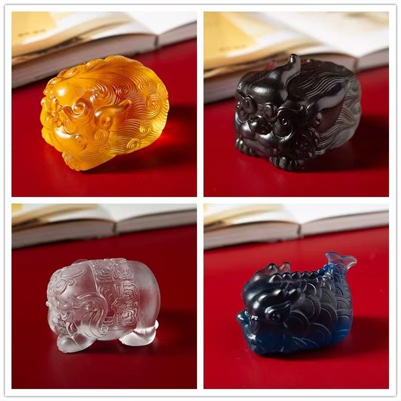 A collection of traditional auspicious beasts