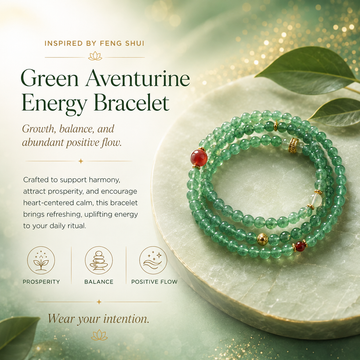 Vital Aura Green Aventurine Energy Set – Bracelet & Necklace