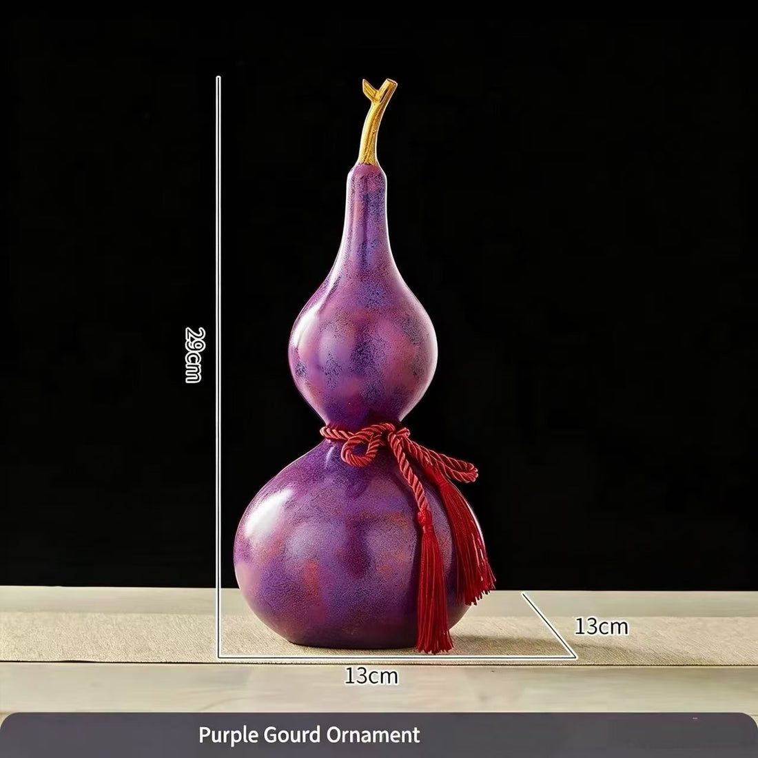 Feng Shui Gourd Ornament | Purple · Blue · Red · Silver