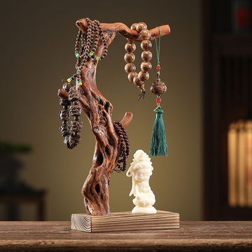 Yabai Natural Root Wood · Buddhist Beads & Jewelry Display Stand