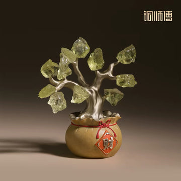 Crystal Tree with Brass Base | Prosperity & Blessings