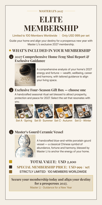 Master Li's 2027 Elite Membership | Limited to 100 Members Worldwide