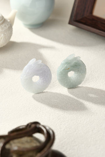 Hand-carved jadeite dragon