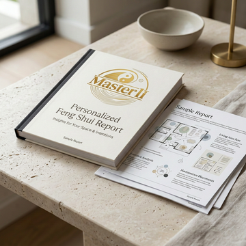 带 Master li Logo 的风水咨询报告产品图